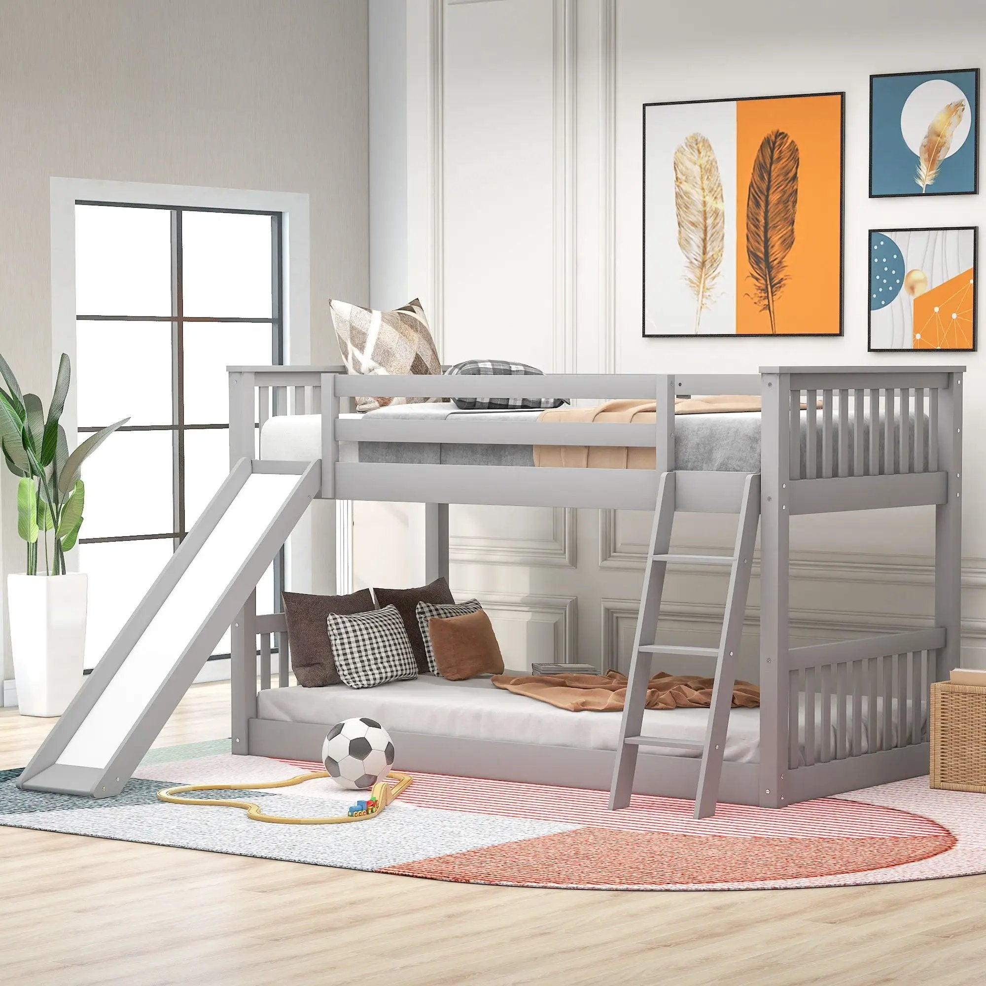 Bunk Bed & Convertible Slide And Ladder by HouseOfZazla
