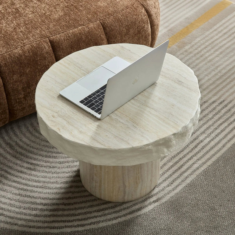 23.82 Inch Faux Mars Textural Patterns Coffee Table by HouseOfZazla