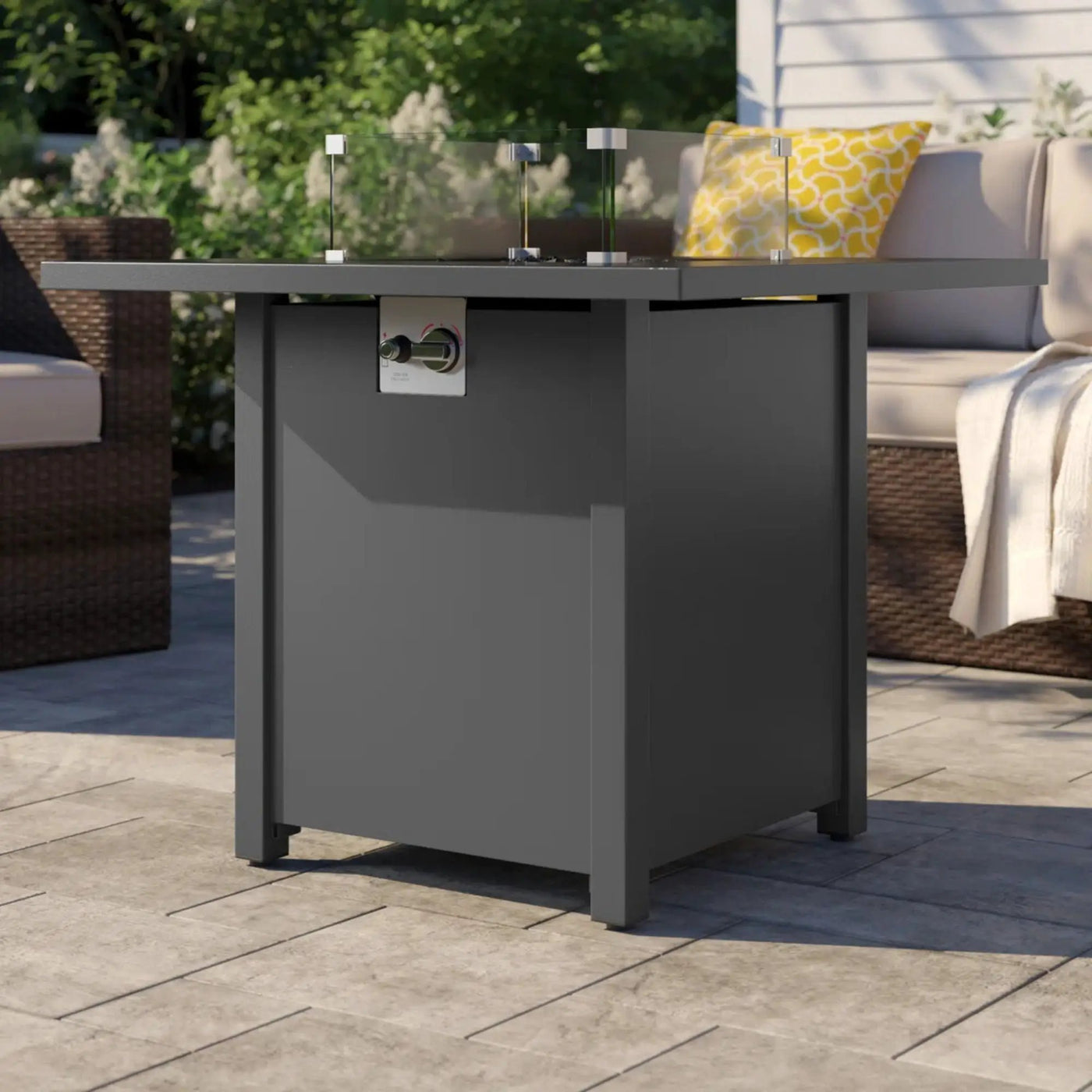 Cozy Design Powder Coated Fire Pit With Lid by HouseOfZazla