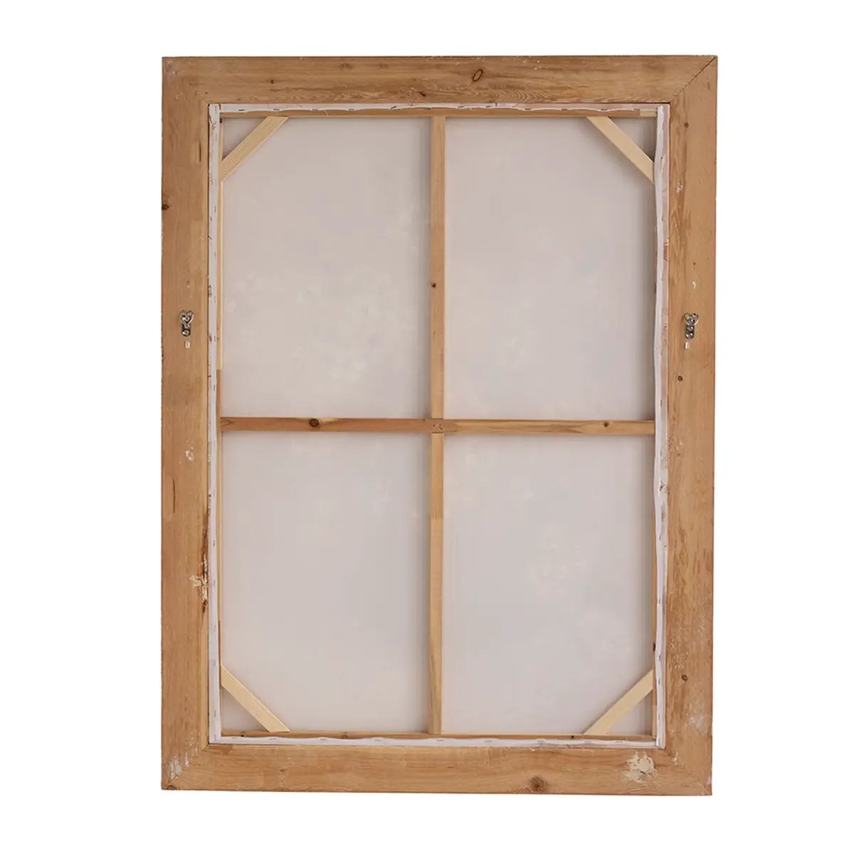 Hand-Painted Still Life Blossom Wall Art with Distressed Fir Wood Frame by HouseOfZazla