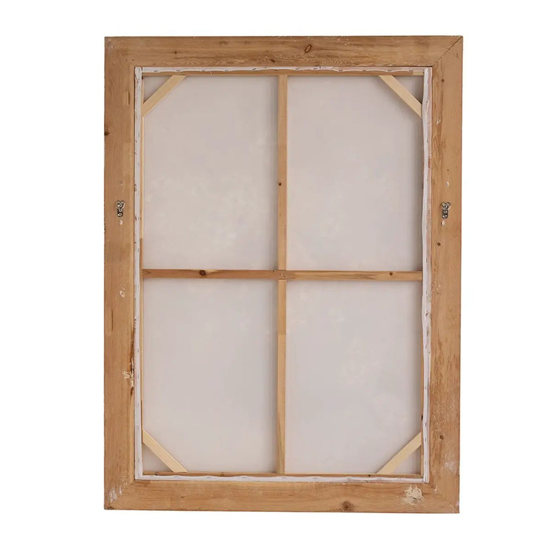 Hand-Painted Still Life Blossom Wall Art with Distressed Fir Wood Frame by HouseOfZazla