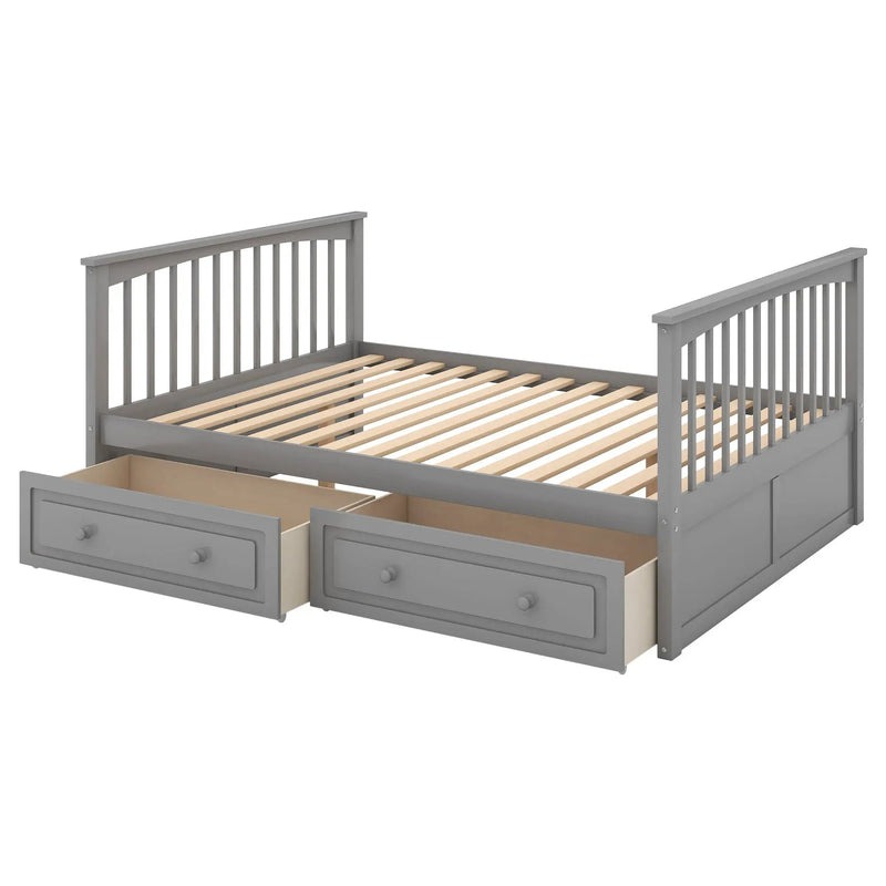 Bunk Bed With Drawers, Convertible Design by Unique Piece Furniture