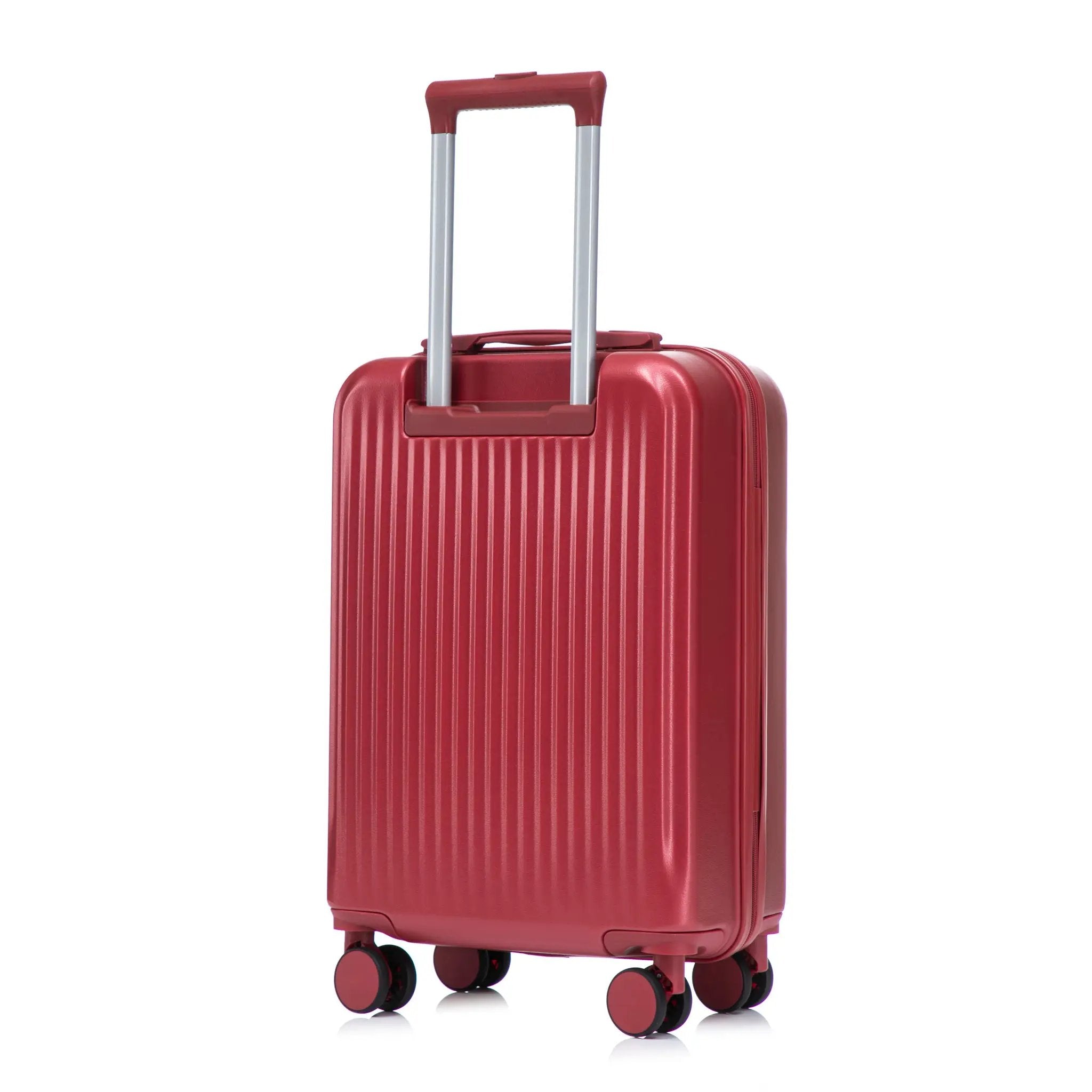 14'/20' 2 pcs ABS Spinner Wheel Luggage Set with Combination Lock and Front Opening Design by HouseOfZazla