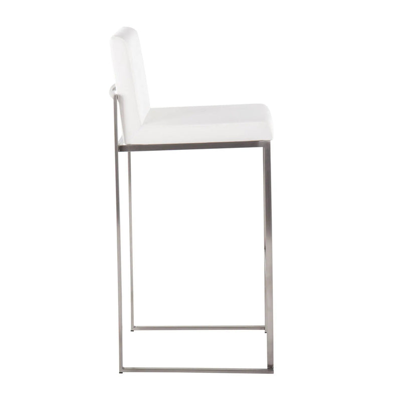 Fuji - Contemporary And Modern Elegance High Back Barstool by HouseOfZazla