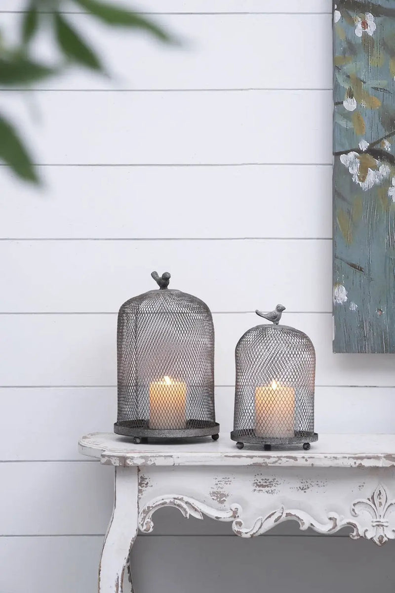 Ophira Sparrow Candle Holders (Set of 2) - Antique Gray by Unique Piece Furniture