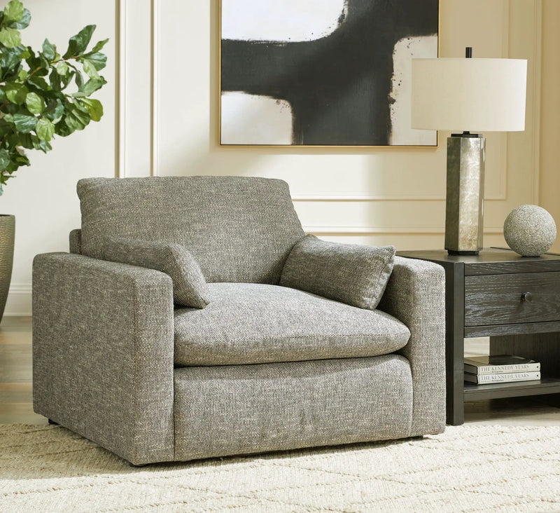 Dramatic - Chair and a Half - Granite by Unique Piece Furniture