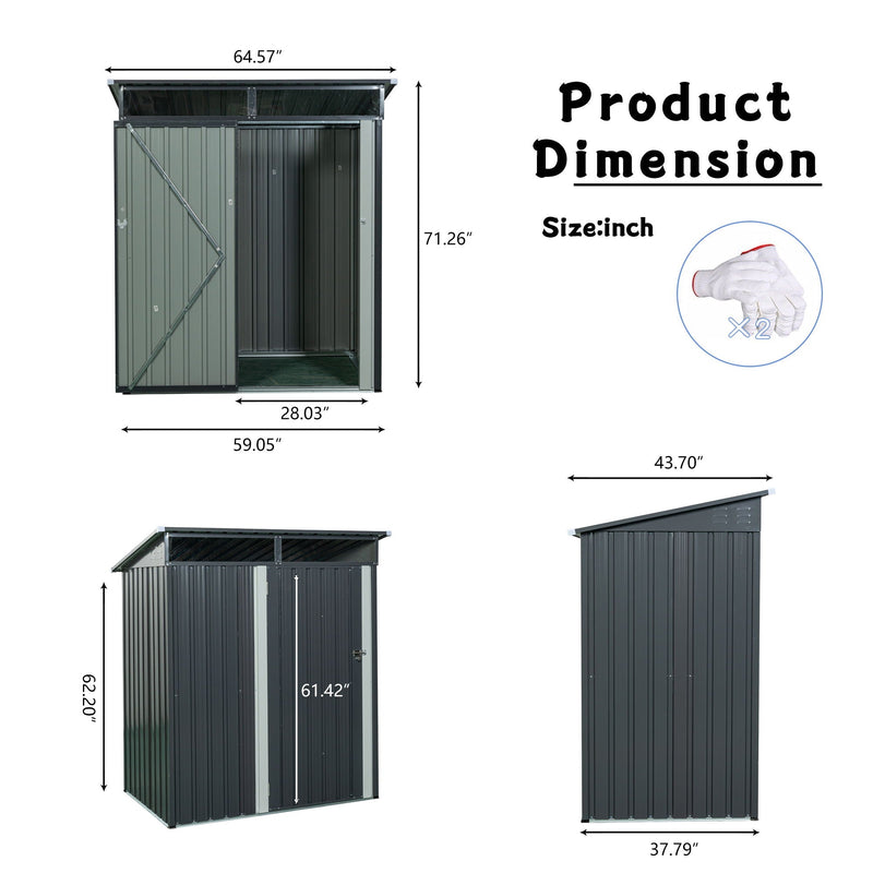 Outdoor Metal Storage Shed Transparent Plate by HouseOfZazla