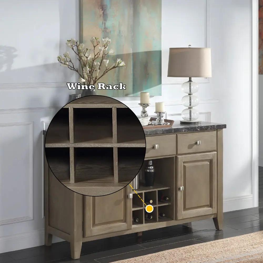 Charnell - Server - Marble Top & Oak by Unique Piece Furniture
