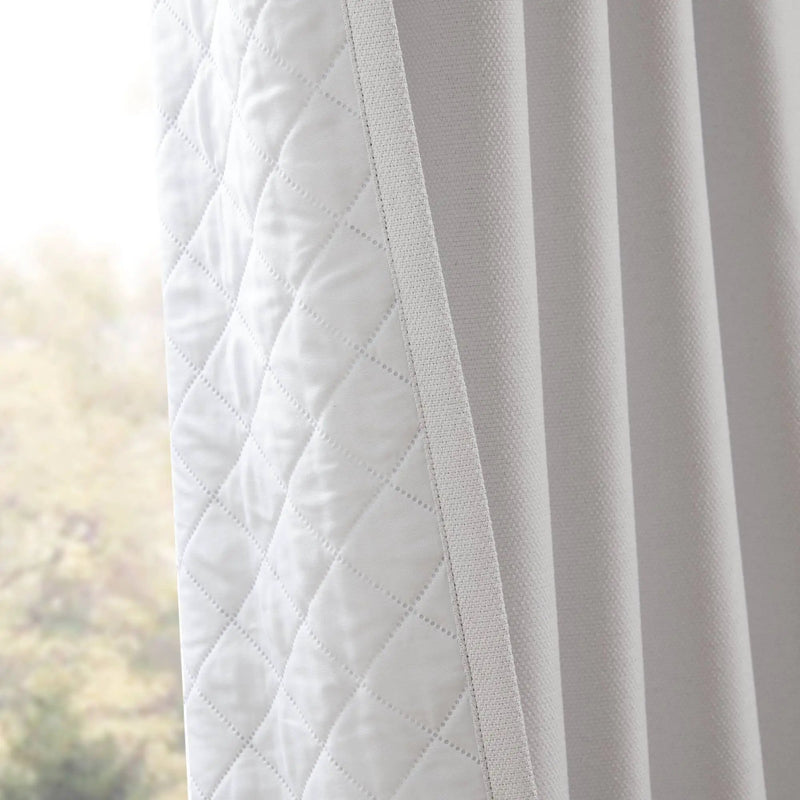2-PK 52x84" Sound Blocking Total Blackout Curtain Panel Pair White by HouseOfZazla