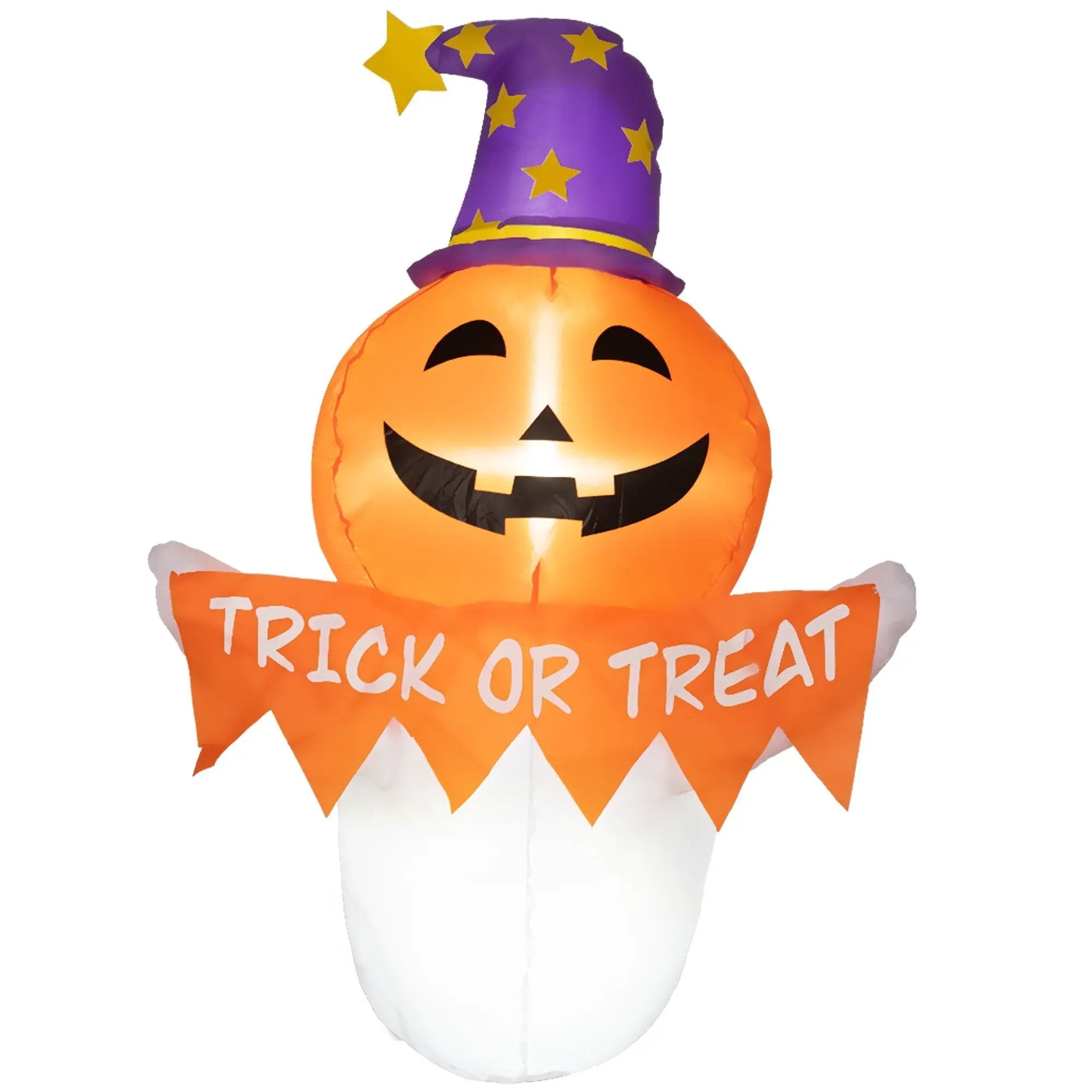 Inflatable Halloween Window Sticker Ghost with LED Lights – 41.3" Tall by HouseOfZazla