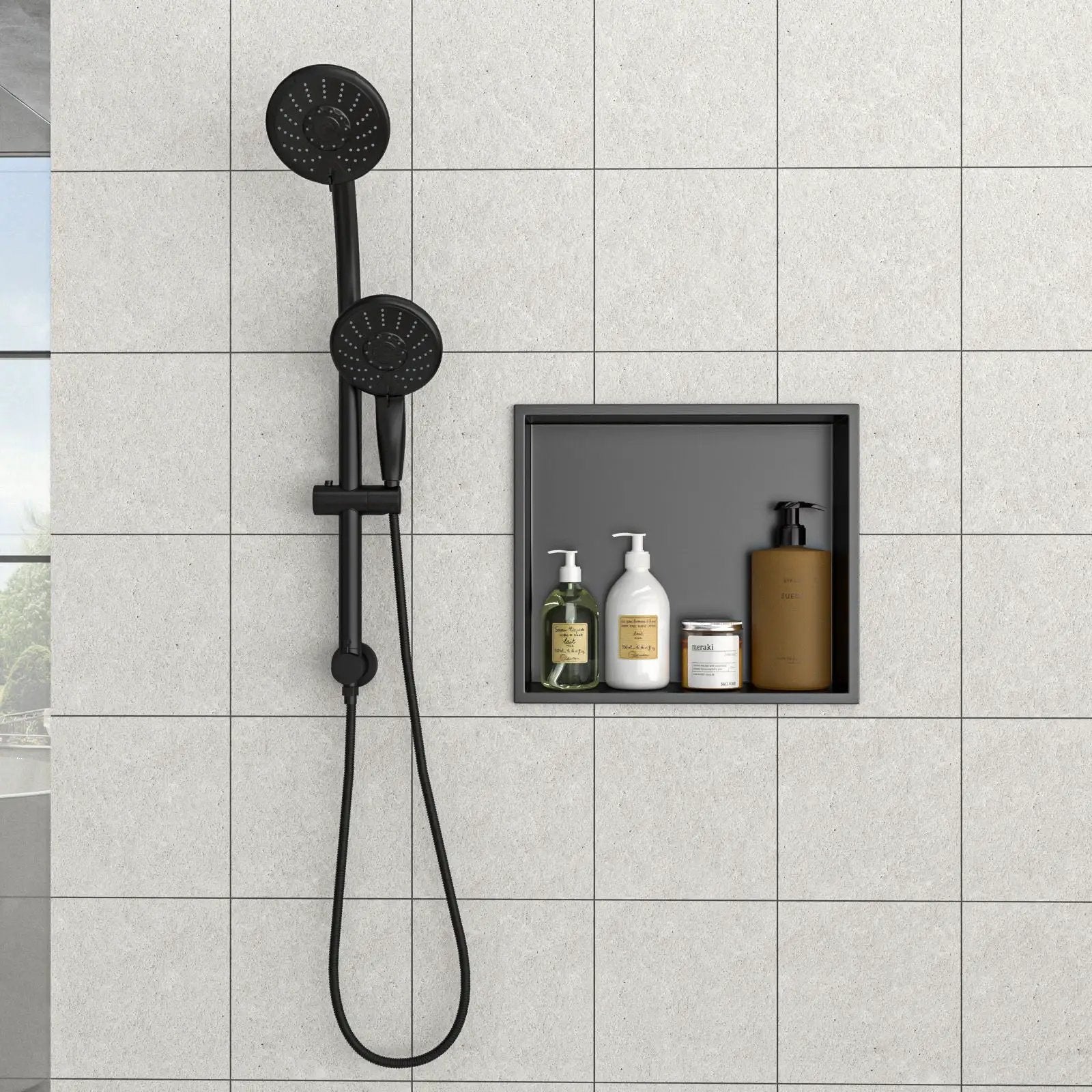 Stainless Steel Shower Niche With Seamless Design For Bathroom Storage by HouseOfZazla