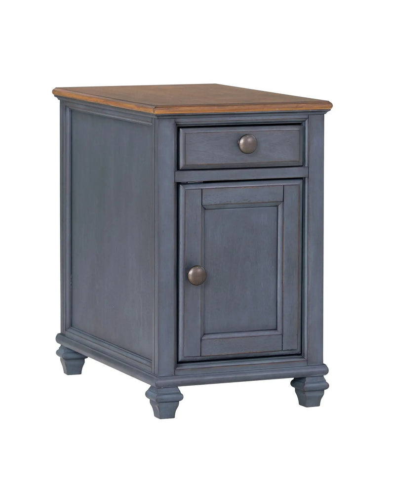 Americana - Chairside Table - Blue by Unique Piece Furniture