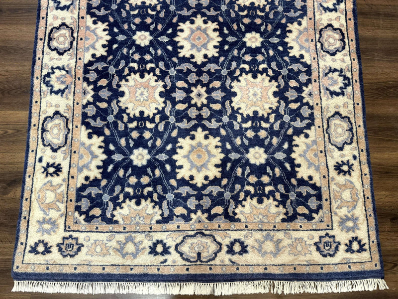 Blue and Beige Indian Rug, Indo Persian Carpet by Jewel Rugs