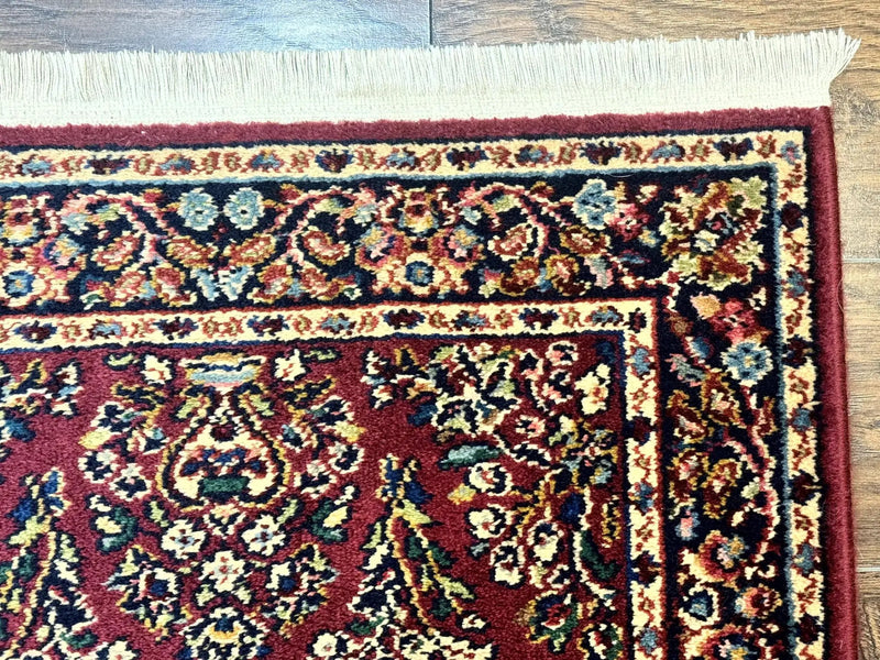 Karastan Runner Rug 2.6 x 8.6, Red Sarouk #785, Original 700 Series, Wool Karastan Runner Rug, Rare by Jewel Rugs