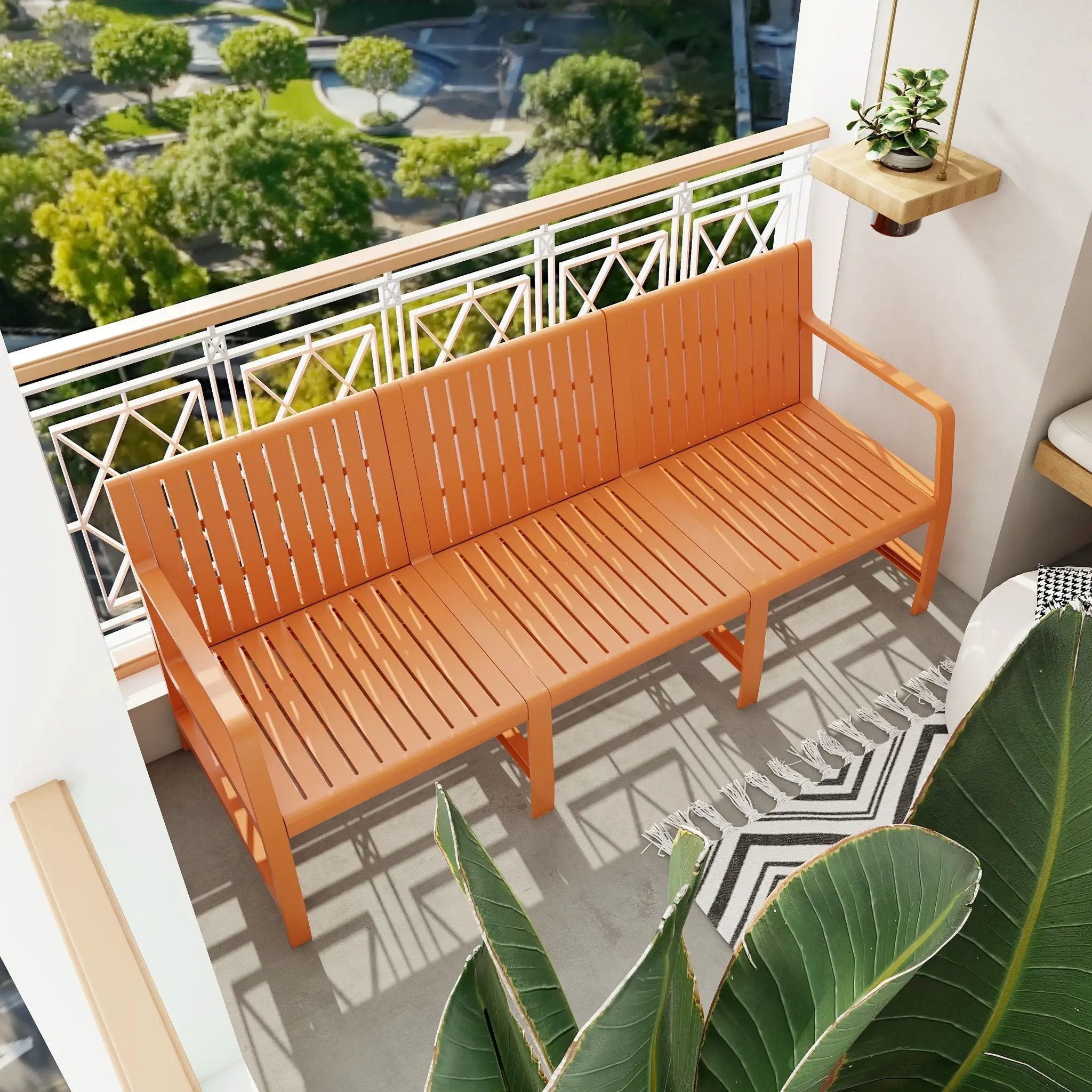 1 Piece Indoor / Outdoor 3 Seater Sofa, UV-Resistant, Waterproof and Durable by HouseOfZazla