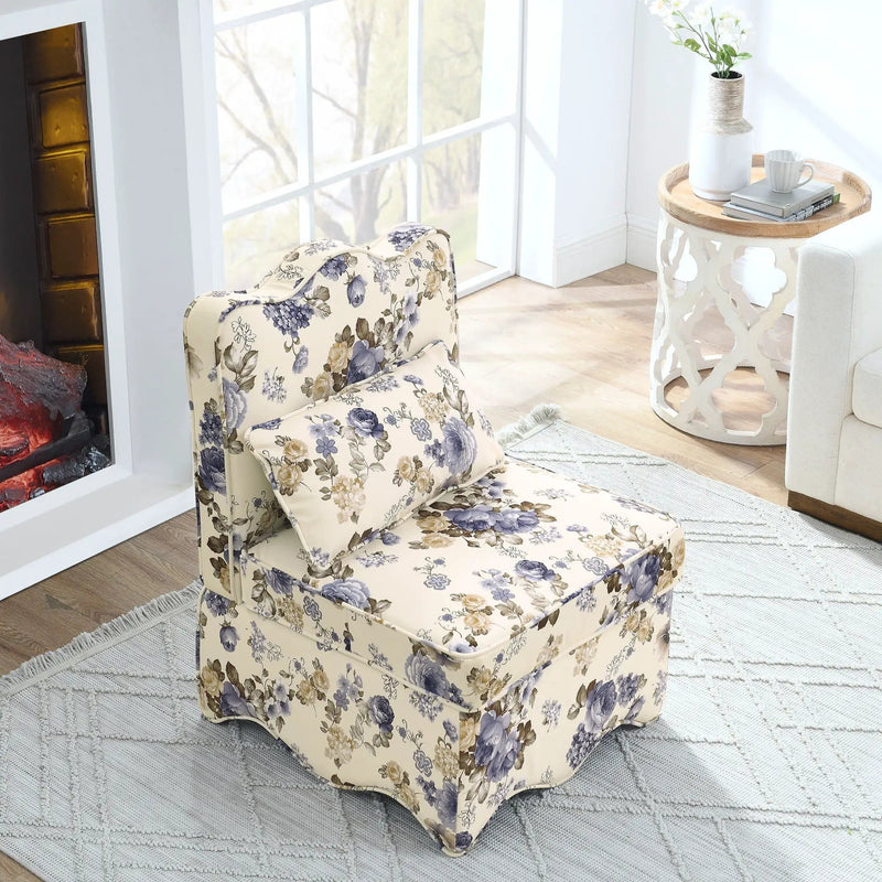 Stylish Flannel Dining Chair With Soft Cushion And Backrest by HouseOfZazla