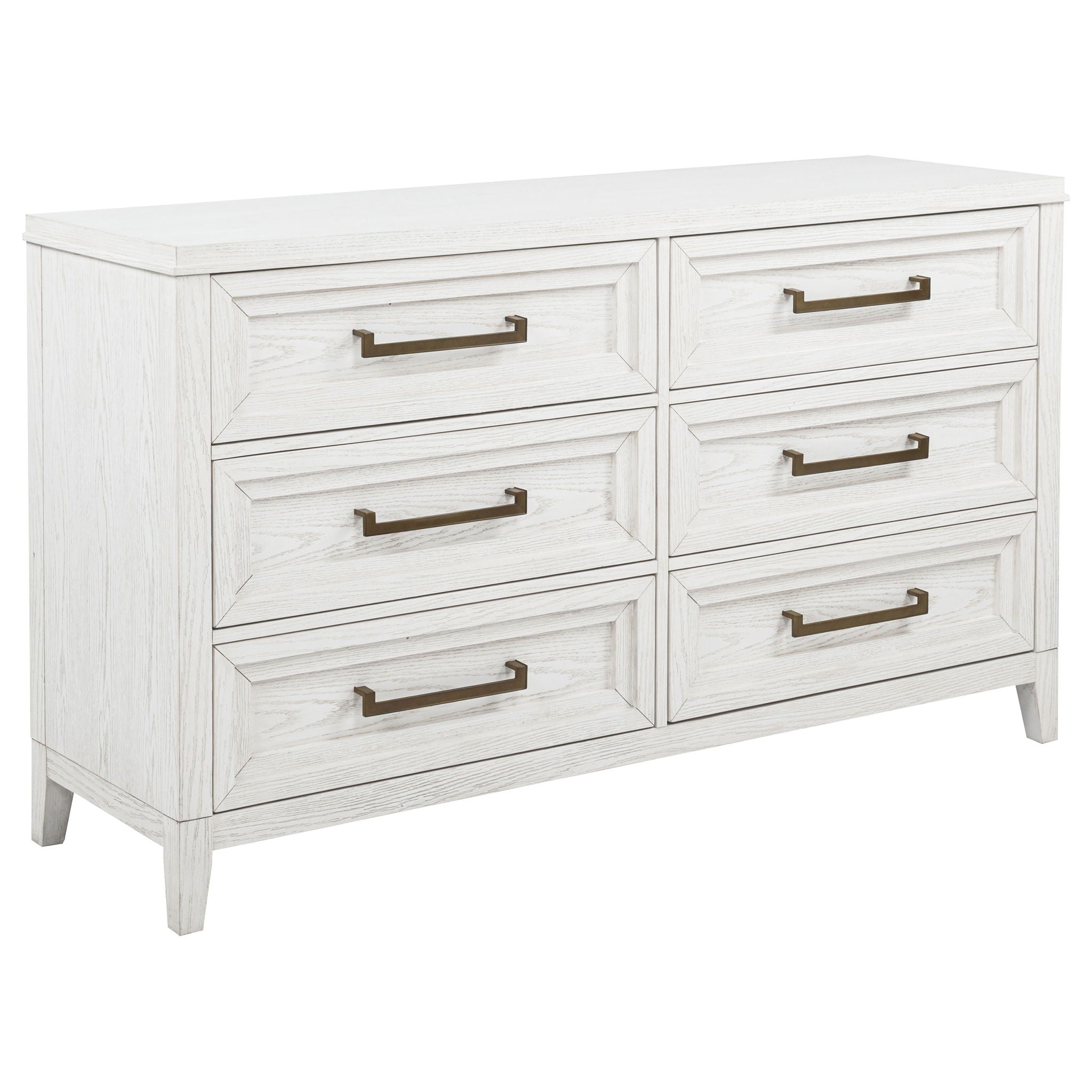 Inverness - 6 Drawer Bedroom Dresser - White by HouseOfZazla