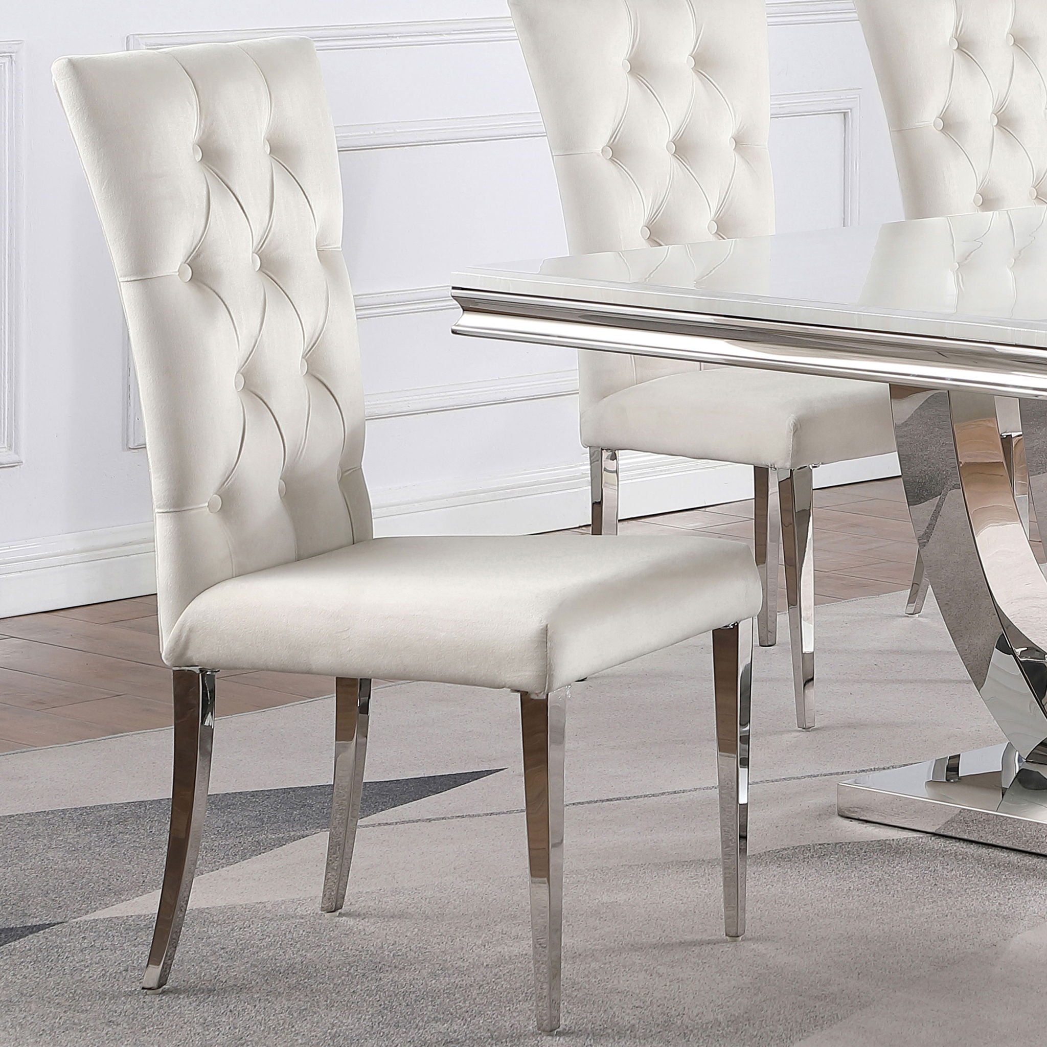 Allessandra - Tufted Back Side Chair (Set of 2) by HouseOfZazla