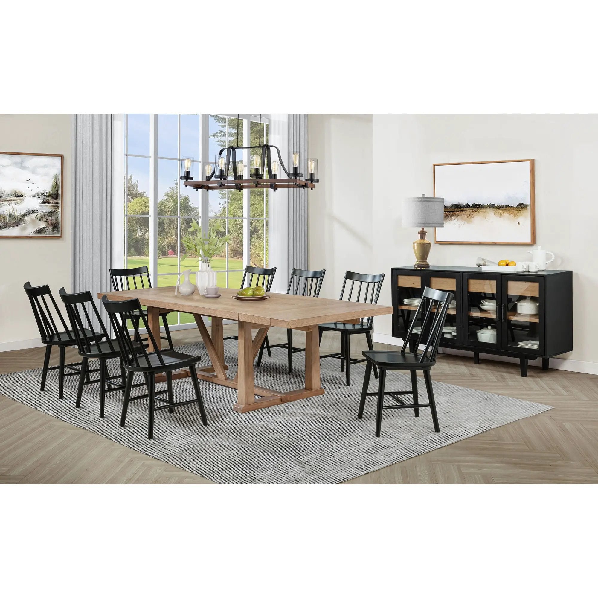 Carlos - Windsor Style Dining Side Chair (Set of 2)