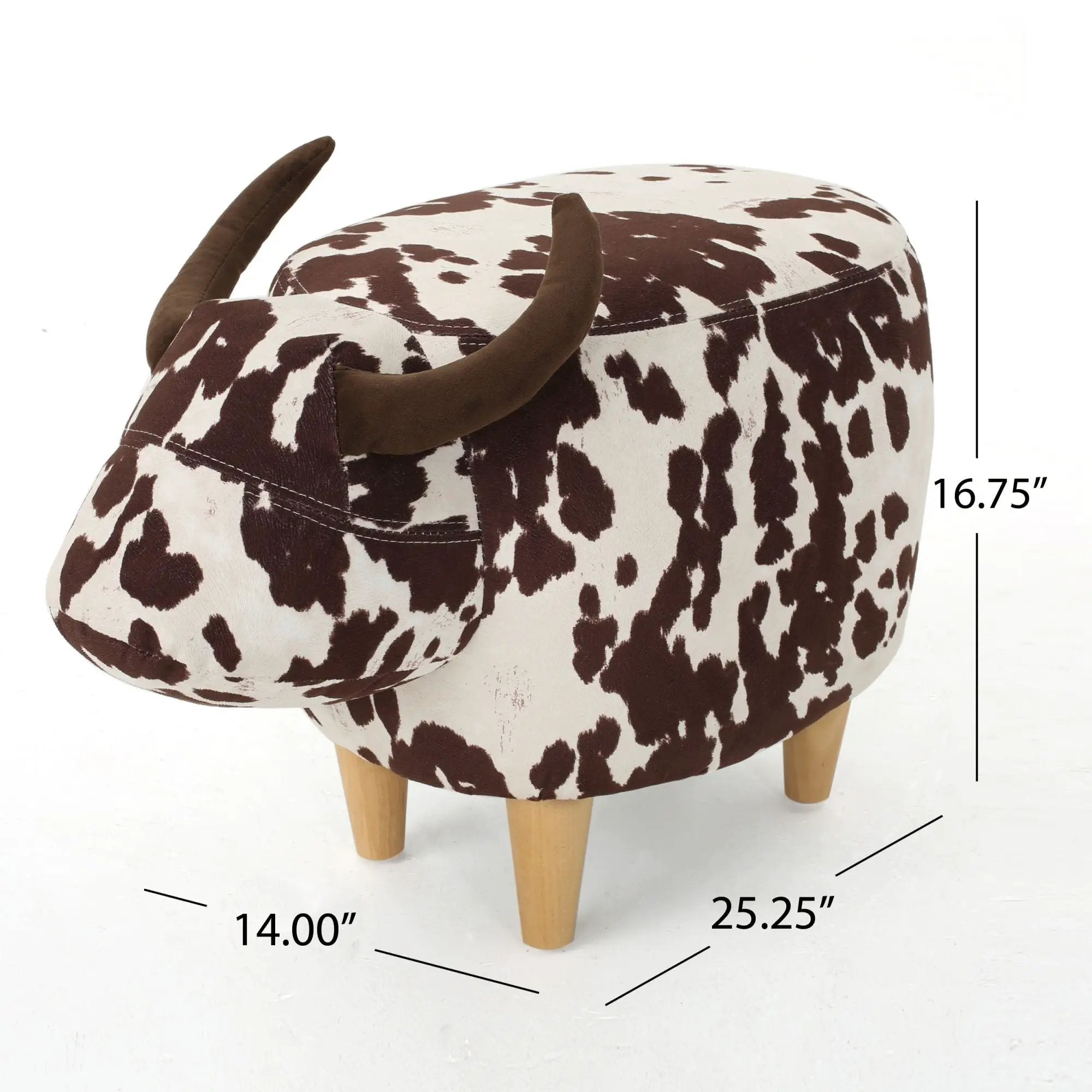 Cow Shaped Ottoman Footstool by HouseOfZazla