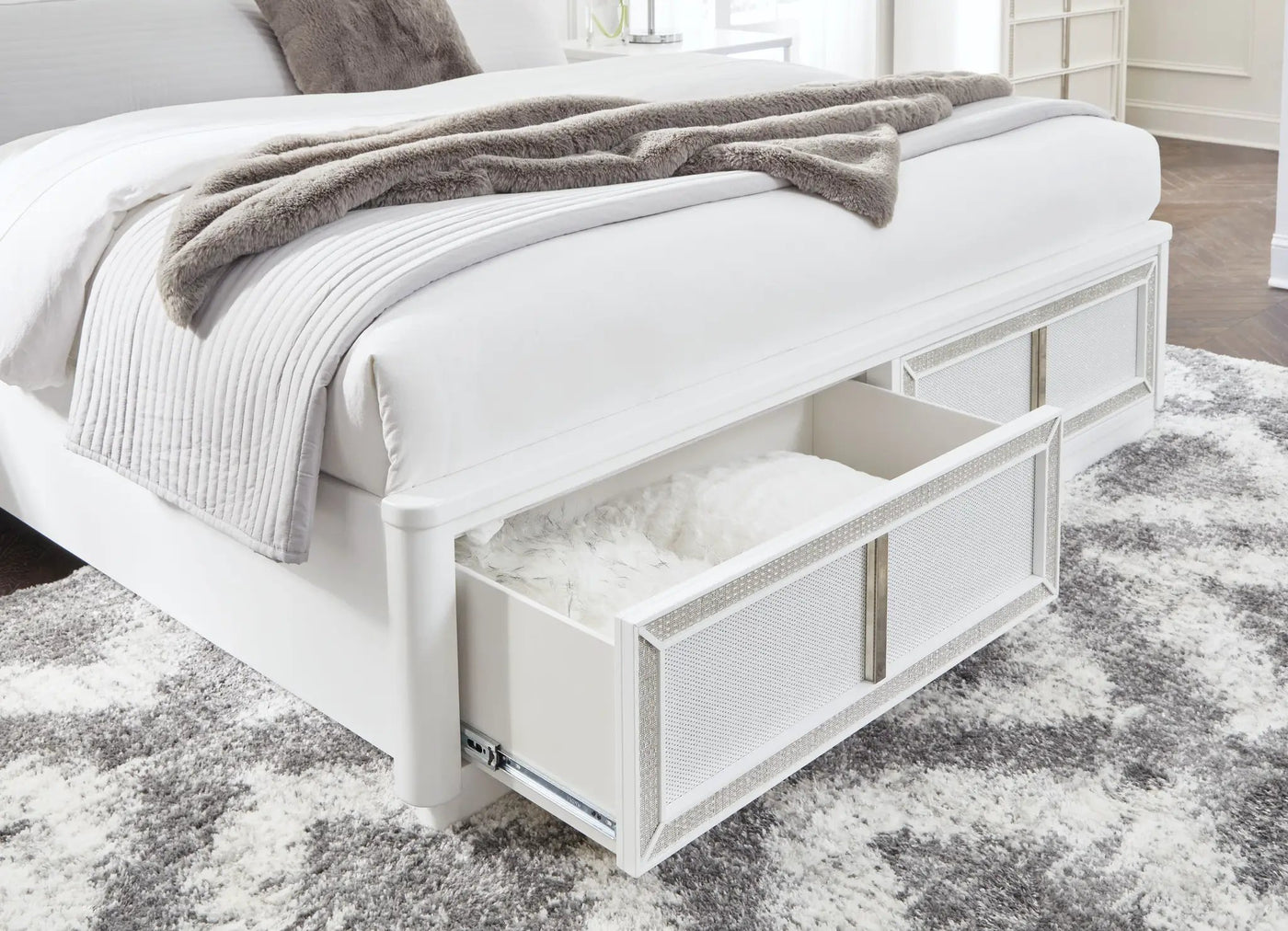 Chalanna - Upholstered Storage Bed by Unique Piece Furniture