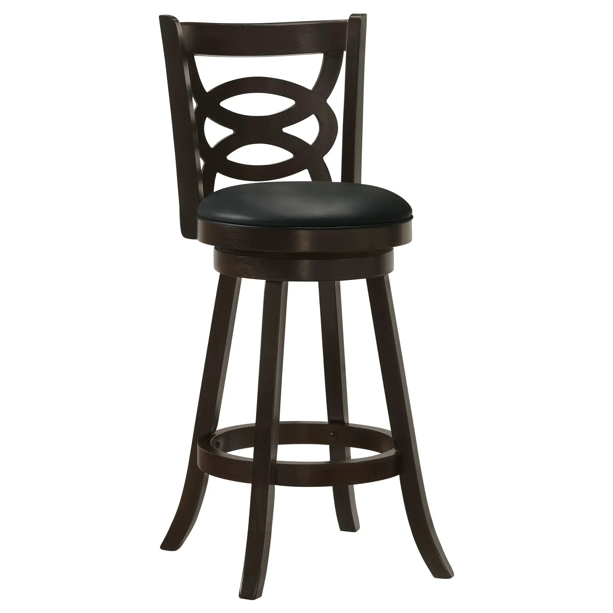 Calecita Wood Swivel Bar Chair Cappuccino (Set of 2) by Unique Piece Furniture