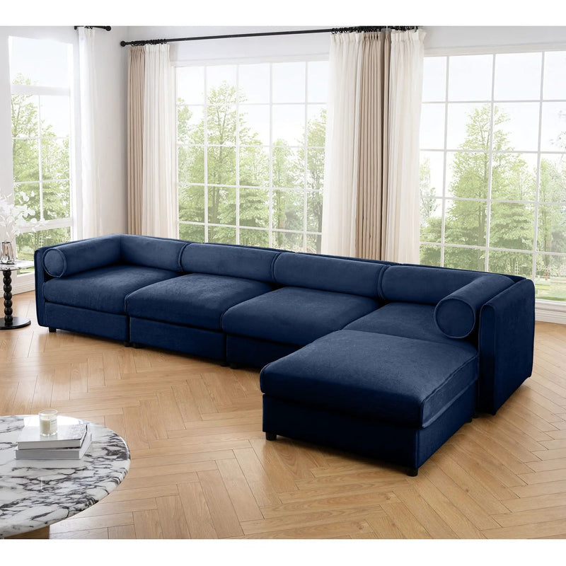 Contemporary Elegant Sofa With Storage And Ottoman by HouseOfZazla