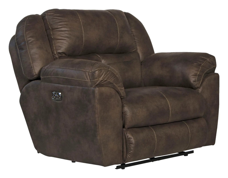 Ferrington - Power Lay Flat Recliner with Power Adjustable Headrest & Lumbar by Unique Piece Furniture