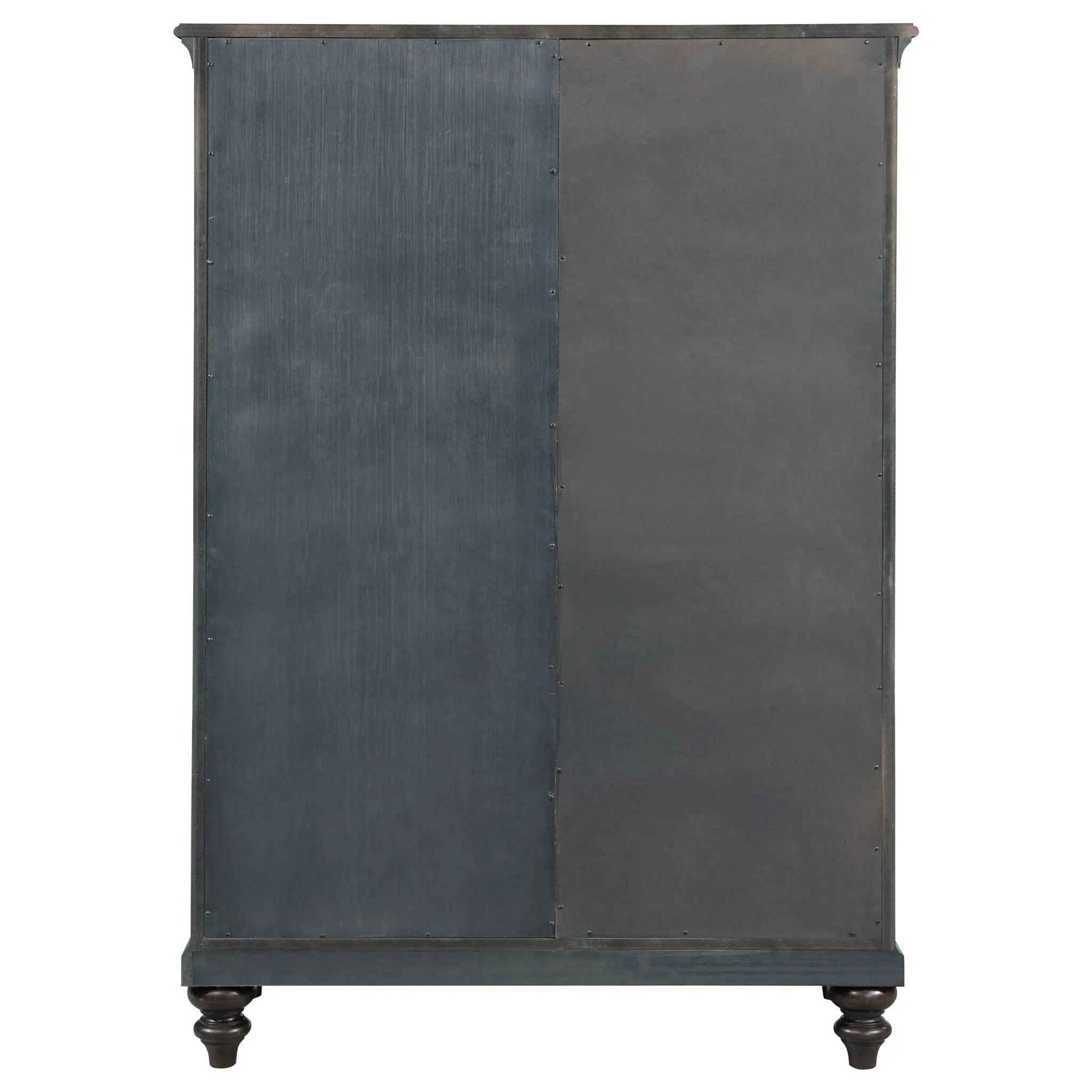 Andover 6-drawer Tempered Glass Door Chest Dark Oak by Unique Piece Furniture