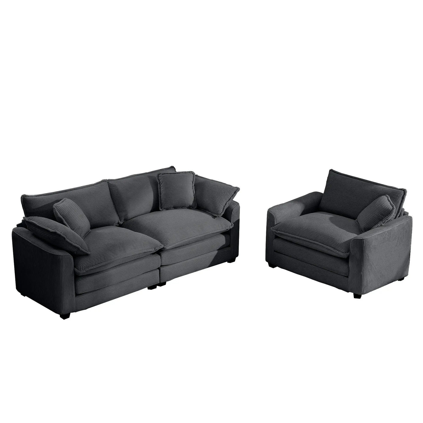 Elegant Oversized Sectional Sofa Set With Deep Seats And Flexible Layout by Unique Piece Furniture