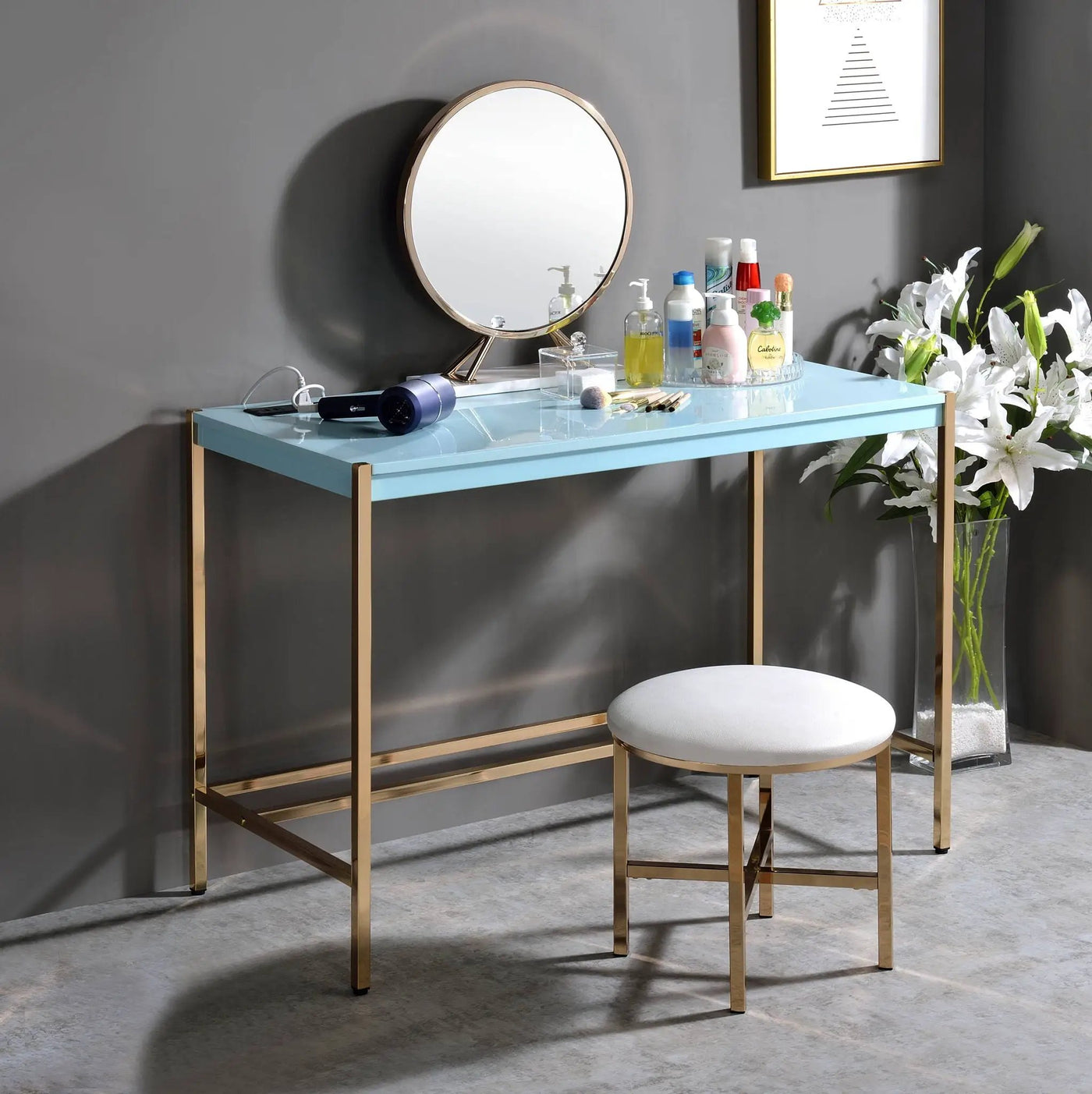 Midriaks - Writing Desk With USB by Unique Piece Furniture