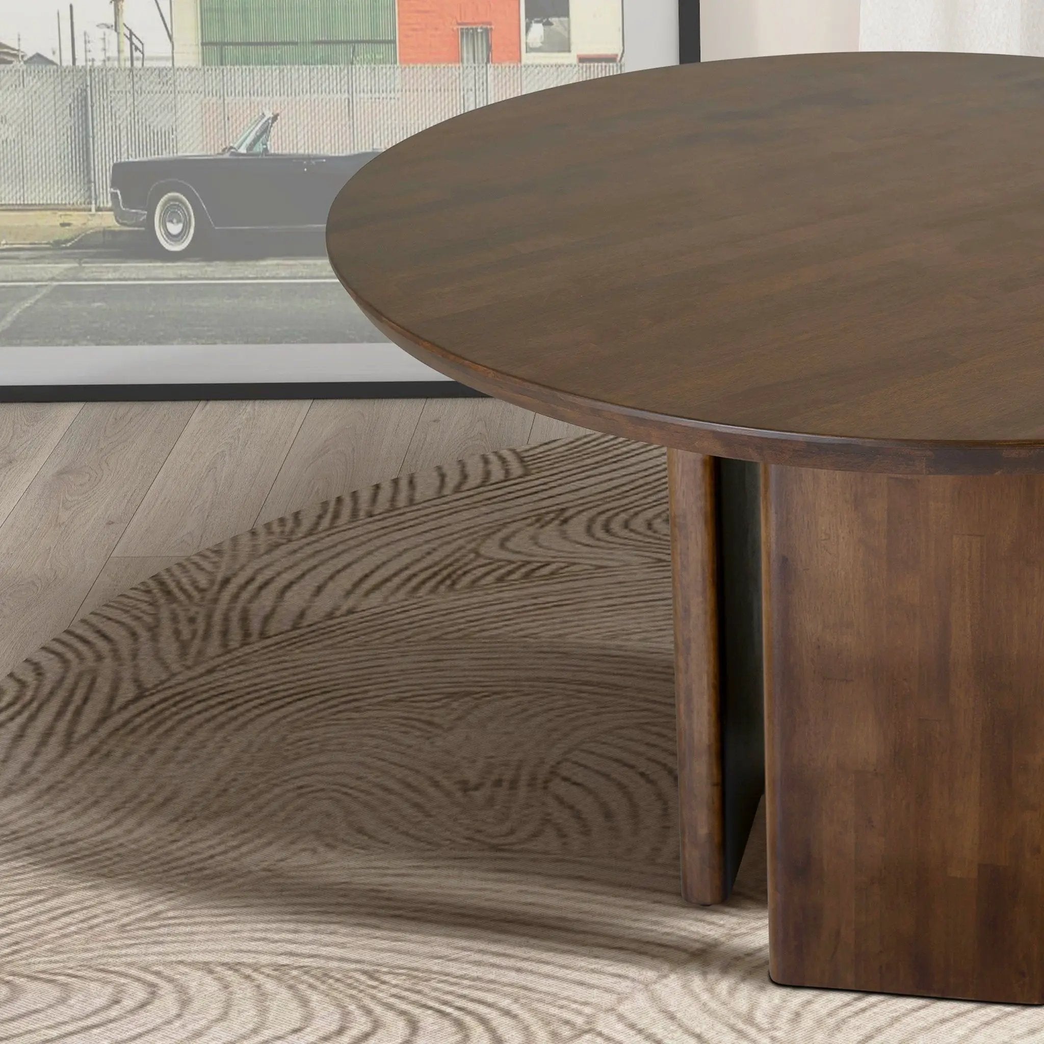 Alden - Round Dining Table - Walnut by Unique Piece Furniture