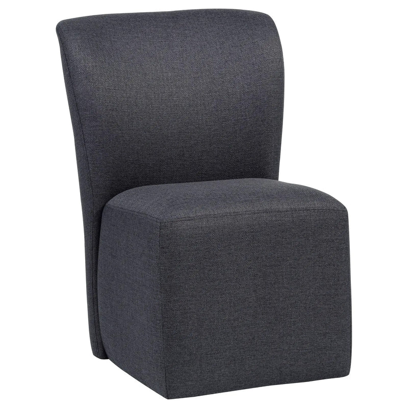 Jaelynn Upholstered Parsons Dining Side Chair Charcoal (Set of 2) by Unique Piece Furniture