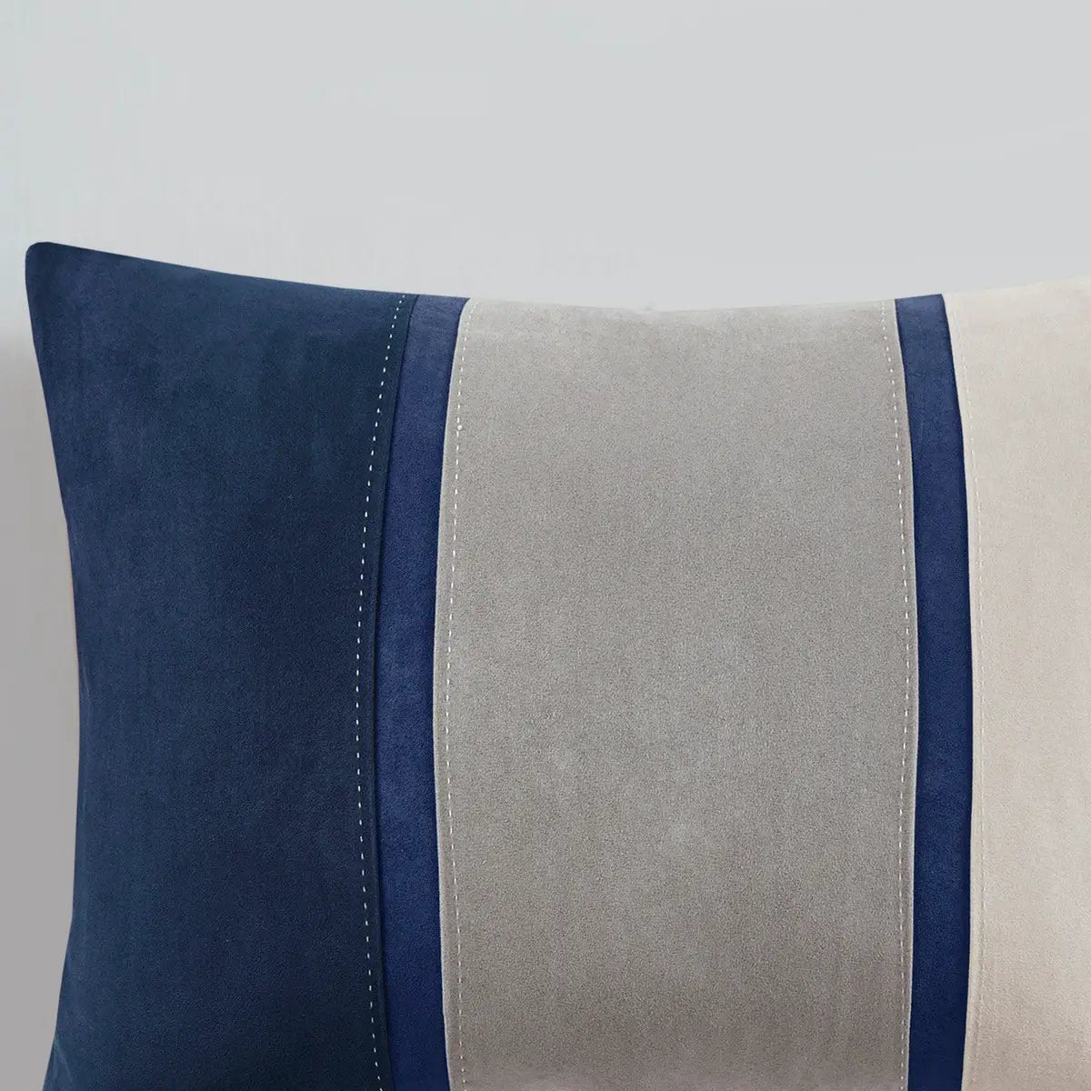 7 Piece Faux Suede Comforter Set Blue Queen by HouseOfZazla
