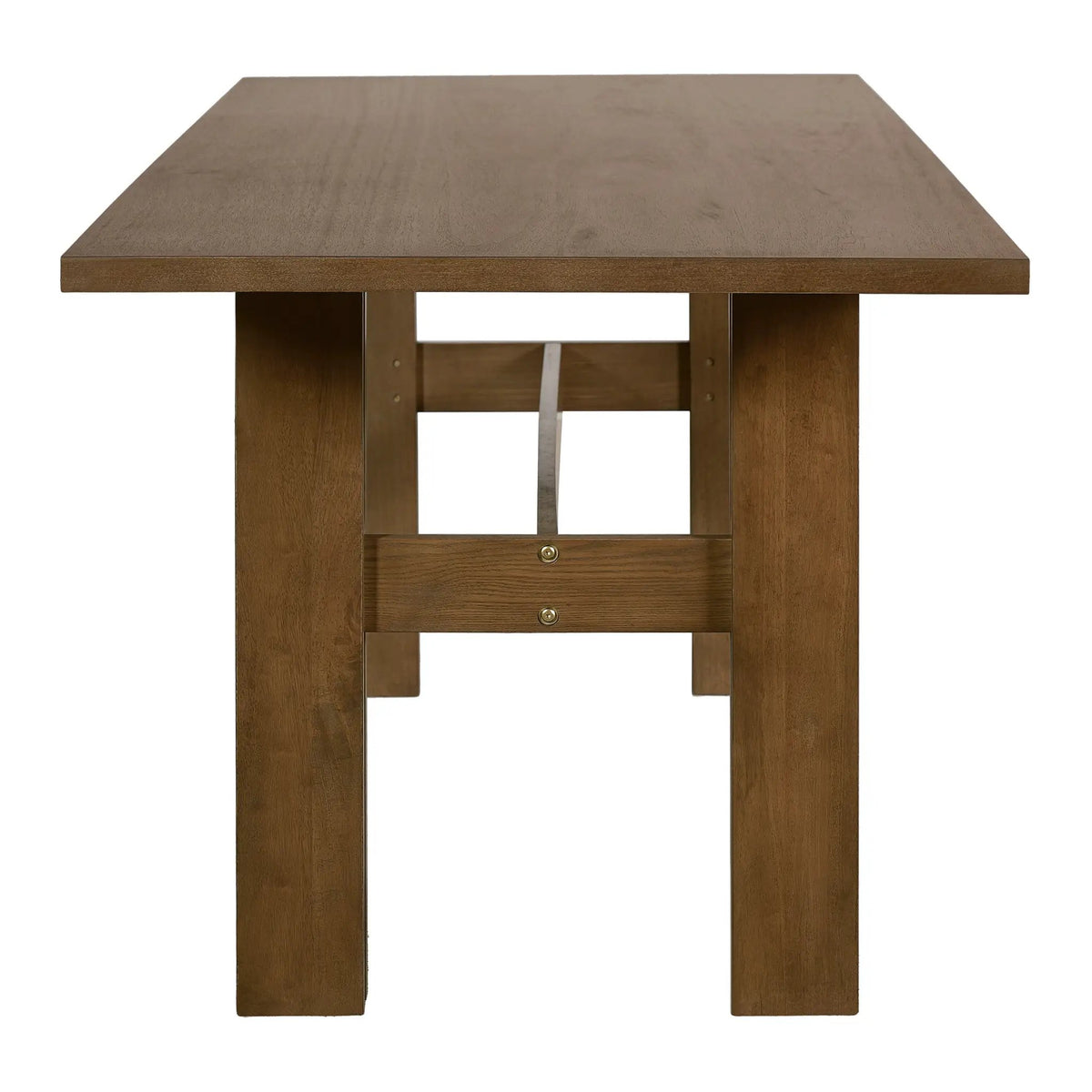 7-Piece Rectangular Dining Table Set, 71 Inch Rubber Wood by HouseOfZazla