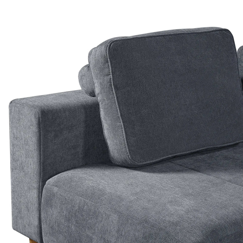 2-Piece 109" L-Shape Convertible Sectional Sofa by HouseOfZazla