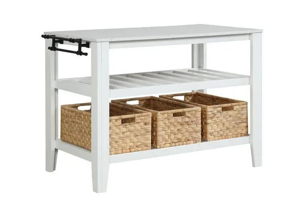 Sezye - Kitchen Island - Marble Top & White, photo 2 of 4
