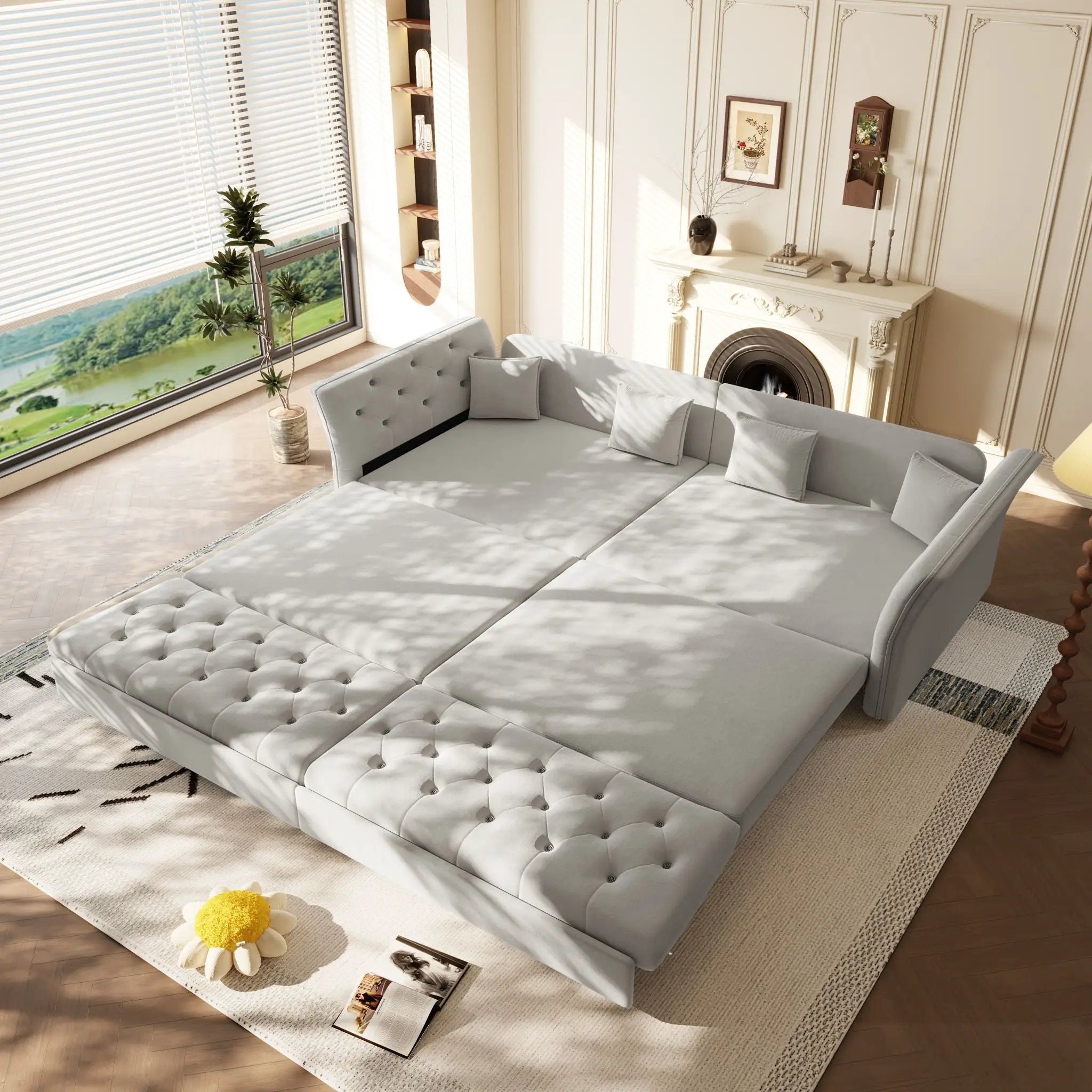 Oversize Pull Out Sofa Bed For Living Room