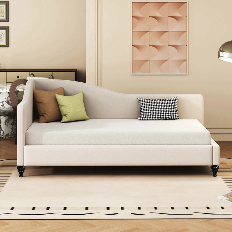 Modern L Shaped Daybed With Legs by HouseOfZazla
