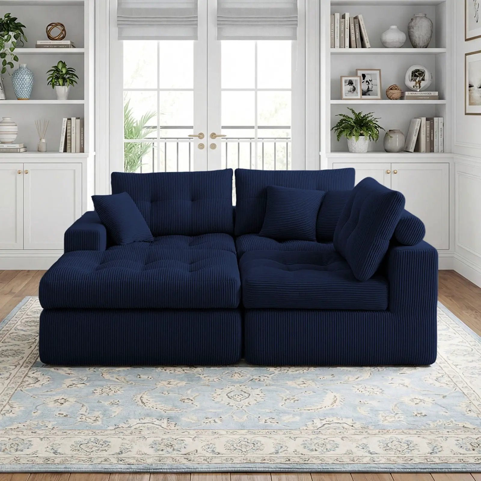 Corner Chaise L-Shaped Sectional Sofa Bed by Unique Piece Furniture