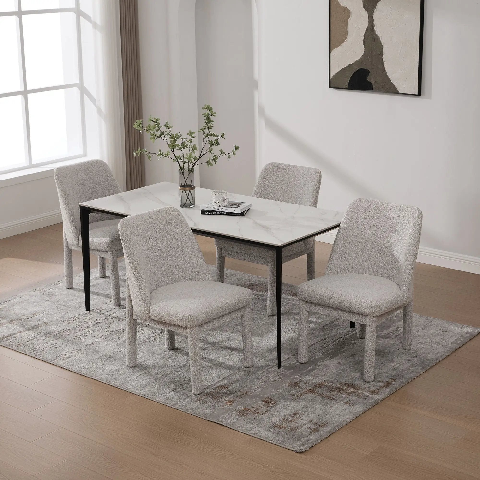 Wide Minimalist Dining Chair by Unique Piece Furniture