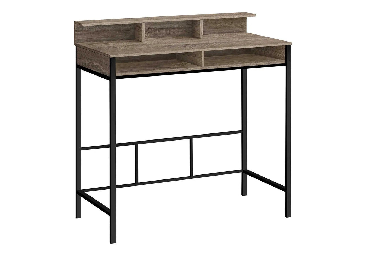 Computer Desk for Home Office with Standing Storage Shelves by HouseOfZazla
