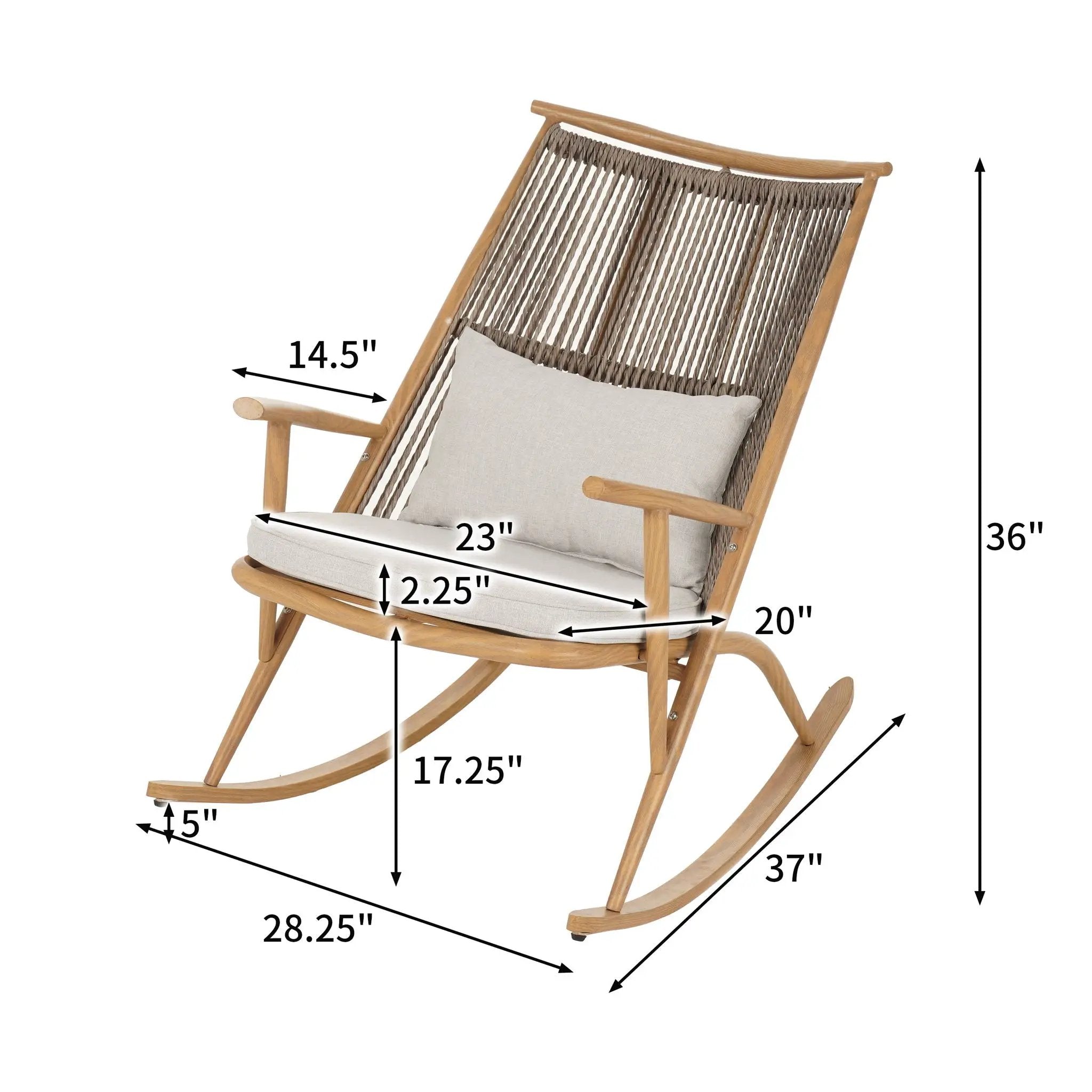 Outdoor Rocking Chair - Maple by HouseOfZazla