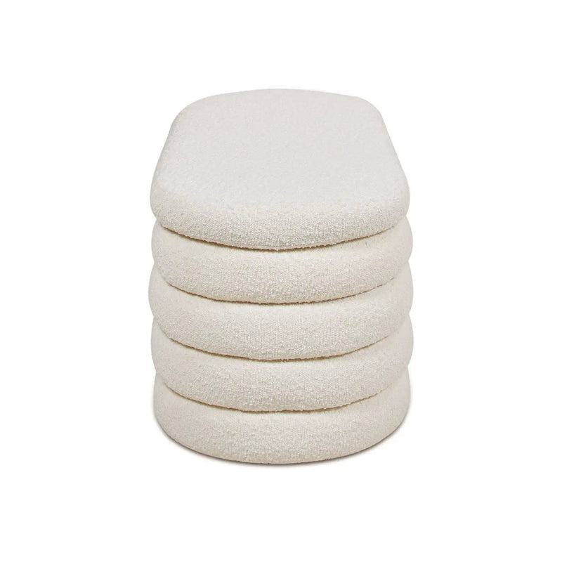 Fuji - Upholstered Oval Storage Bench by Unique Piece Furniture