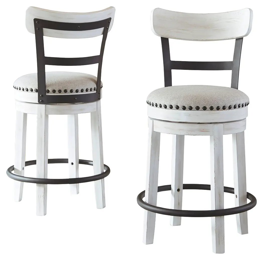 Valebeck - Full Back Swivel Stool by Unique Piece Furniture