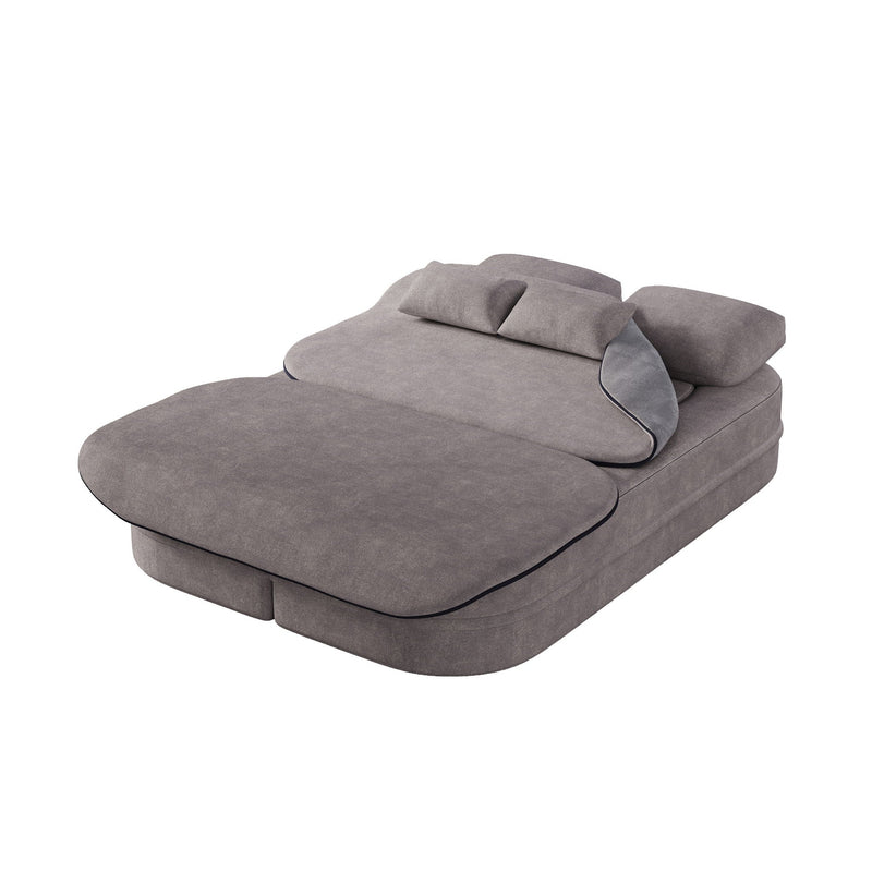 2 In 1 Foldable Sofa Bed With Multi Functional Blanket, Floor Lounge Sofa by HouseOfZazla
