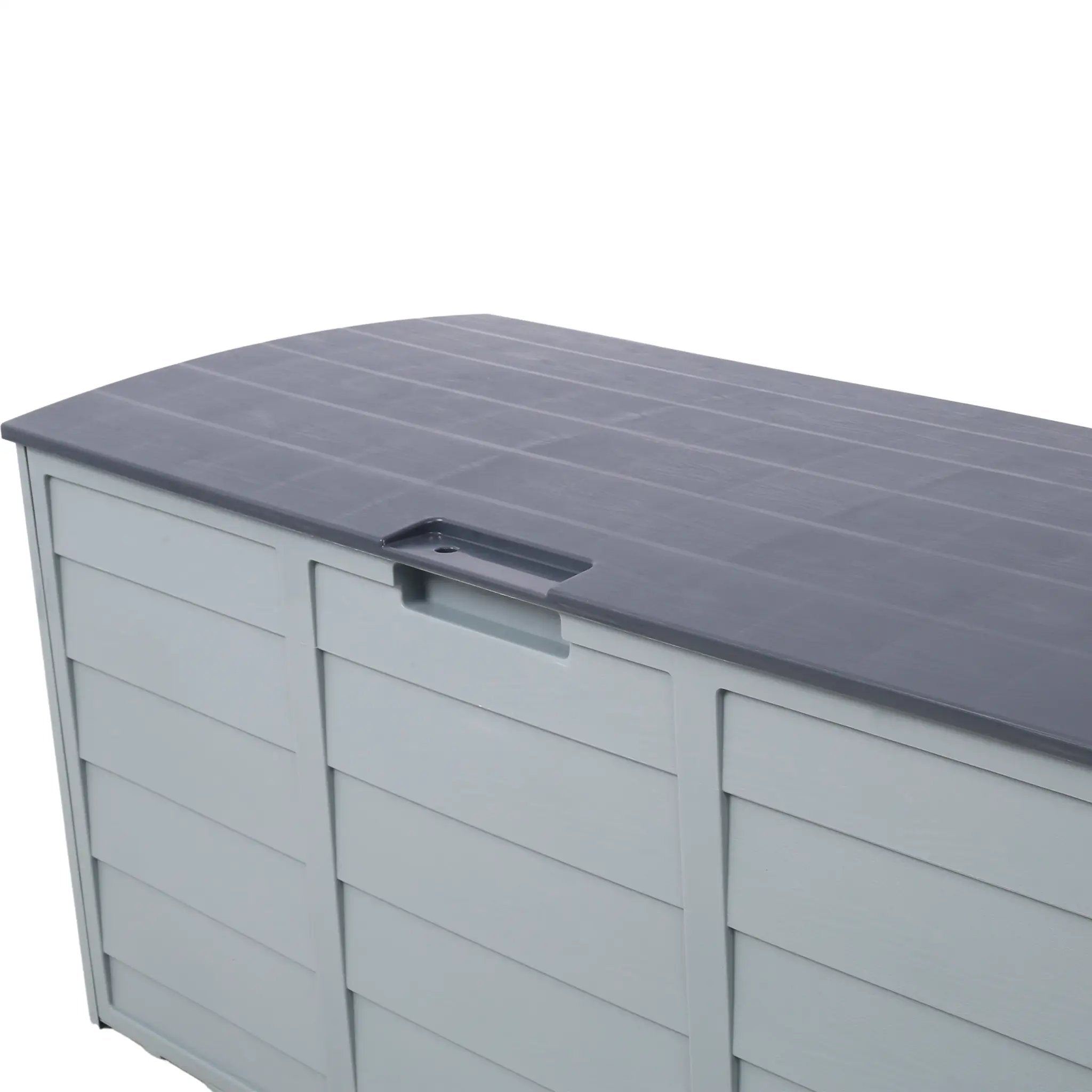 All Weather UV Pool Deck Box Storage Shed Bin with Wheels by HouseOfZazla