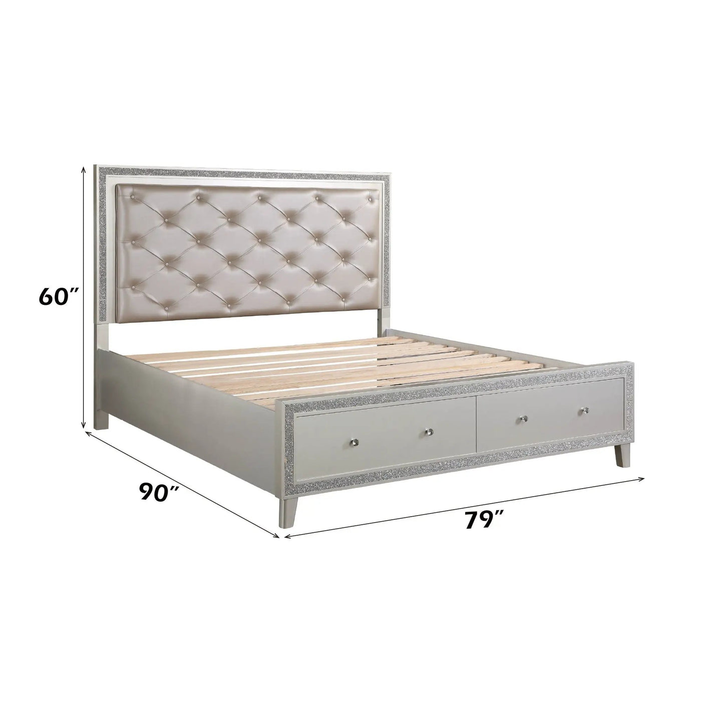 Sliverfluff - Bed With LED by Unique Piece Furniture