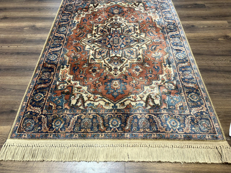 Karastan Rug 4x6, Vintage Karastan #744 Antique Serapi Pattern, Wool Pile, Original 700 Series Karastan Carpet by Jewel Rugs