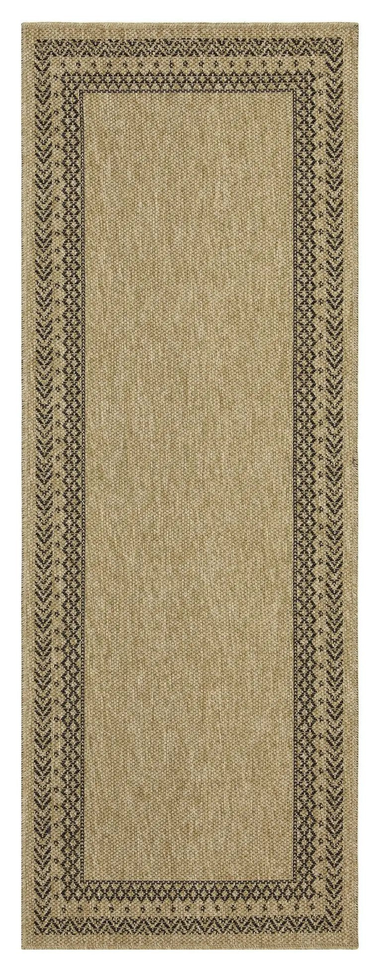 Earth GC_NTL1006 Jute/Black Indoor/Outdoor Area Rug by HouseOfZazla